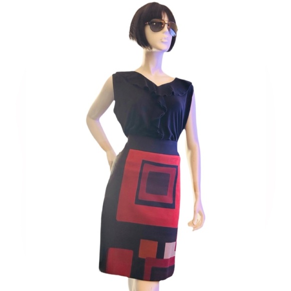 Donna Degnan by Corey Powers Geometric Skirt, Size 12 - Picture 2 of 3
